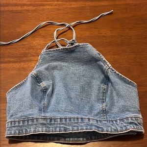Forever 21 Light Blue Denim Top